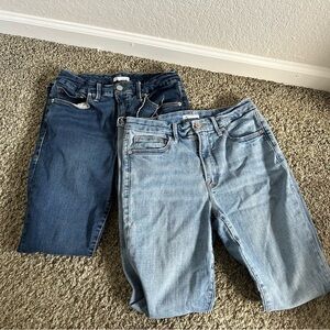 Blue and Light Blue Good American Sz 8/29 Jeans